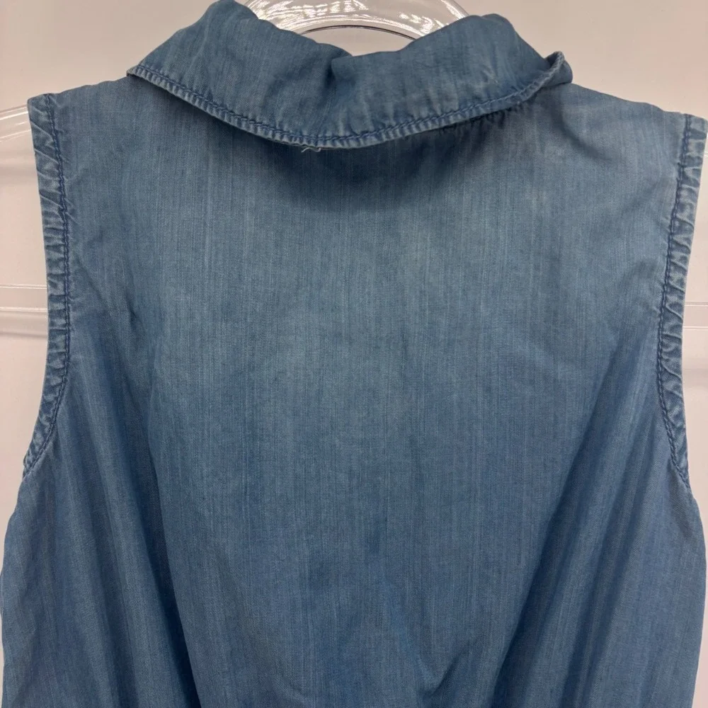 Pac-Man JUSTICE Girls Romper‎ Kids Denim Blue Sleeveless Size 12/14